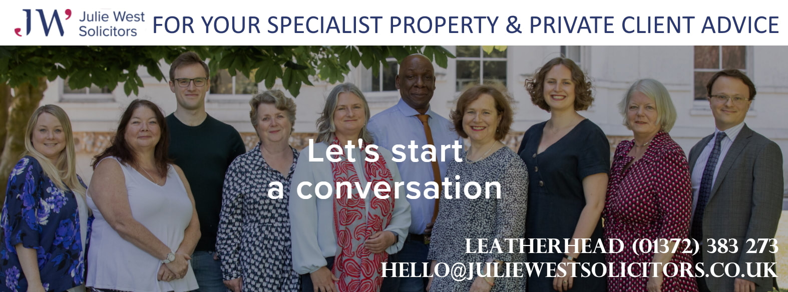 Julie Wesy Solicitors for your specialist property & private client advice - 01372 383 273 Leatherhead